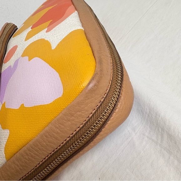 Fossil Preston Crossbody Bag Abstract Floral Crossbody Canvas Bag - Picture 10 of 16